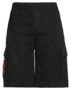 44 Label Group Man Shorts & Bermuda Shorts Black Size 36 Cotton In Black