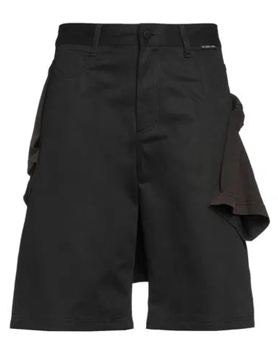 44 Label Group Man Shorts & Bermuda Shorts Black Size 36 Cotton