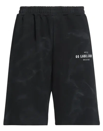 44 LABEL GROUP 44 LABEL GROUP MAN SHORTS & BERMUDA SHORTS BLACK SIZE XXL COTTON