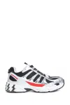 44 Label Group Dragger Sneakers In Silver Leather And Fabric In Silver