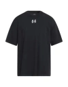 44 Label Group Man T-shirt Black Size Xl Cotton In Charcoal