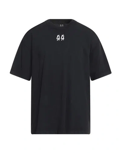 44 Label Group Man T-shirt Black Size Xl Cotton In Charcoal