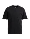 44 Label Group Classic Logo-embroidered Cotton T-shirt In Black