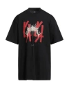 44 Label Group Man T-shirt Black Size Xxl Cotton