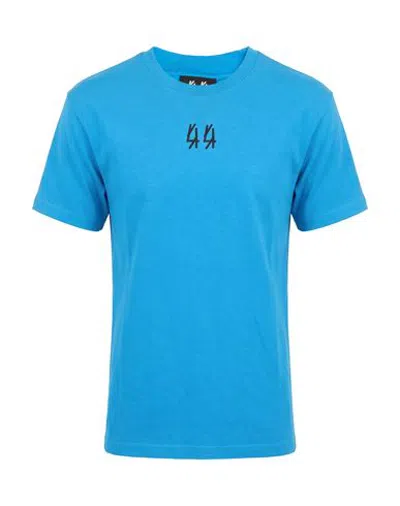 44 Label Group Man T-shirt Azure Size Xs Cotton In Blue