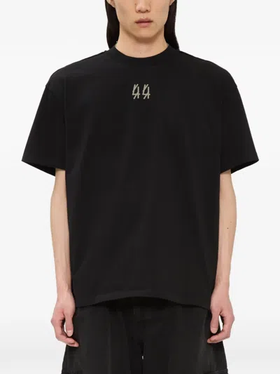 44 Label Group Mega 44 Logo-print Short-sleeve T-shirt In Black