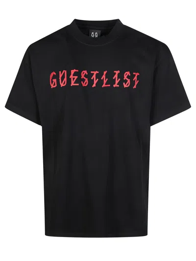 44 Label Group Men's Short Sleeve Mini T-shirt For Ss26 In Black