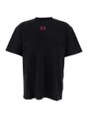 44 Label Group Drip Risk Red T-shirt In Black