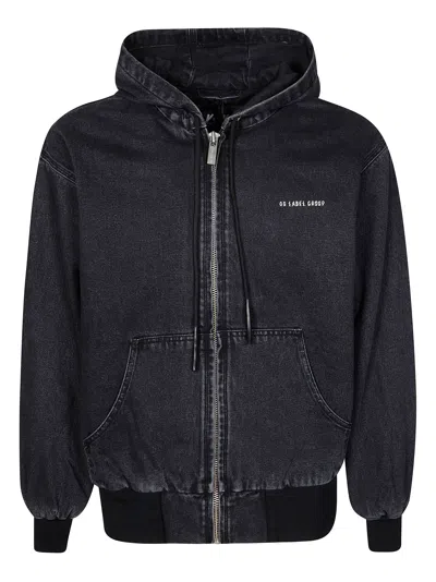 44 Label Group Men's Zip Hoodie With Hood In Blue