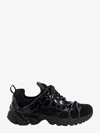 44 Label Group Mesh Sneakers With Embossed Rubber Detail In Black