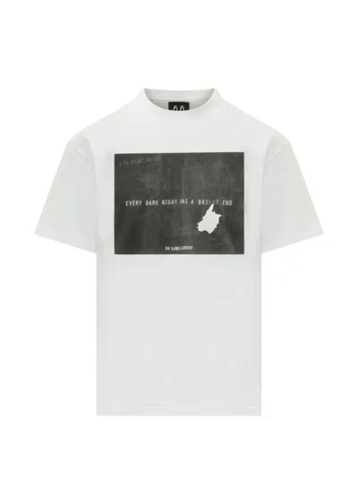 44 Label Group Motto Graphic-print Crew-neck T-shirt In White