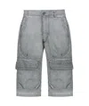 44 Label Group Techno Fabric Bermuda-shorts In Gray
