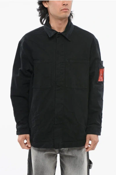 44 Label Group Multipocketed Denim Jacket With Snap Buttons