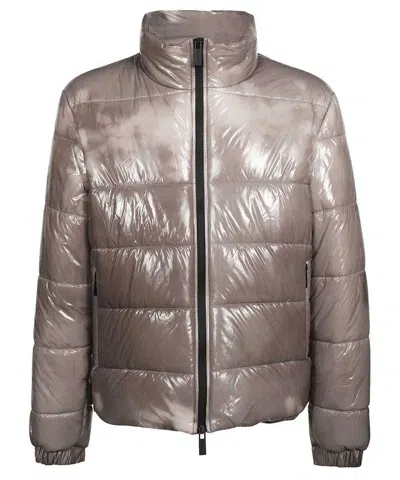 44 Label Group Nylon Down Jacket In Gold