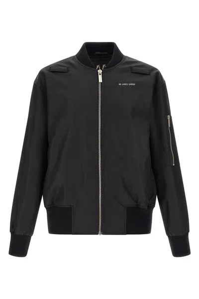 44 Label Group Outer Bomber Jacket In Black