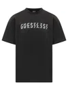 44 Label Group Oversized T-shirt With Unique Stampaint Design In Black