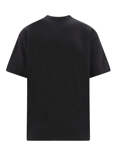 44 Label Group Padded Cotton Tee In Black