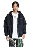 44 Label Group Sorrow Padded Zip-up Denim Jacket In Black