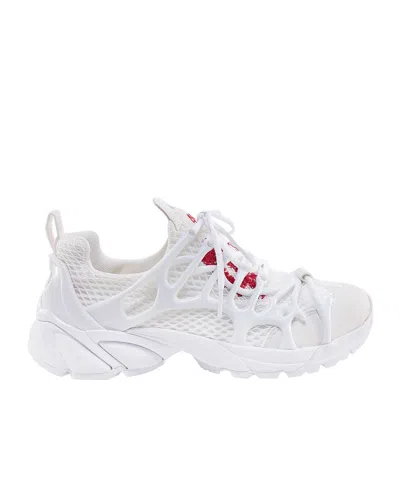 44 Label Group Panelled-design Low-top Sneakers In White