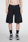 44 Label Group Black Pappas Shorts In Black