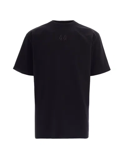 44 Label Group Patched Solid Risk T-shirt In Black