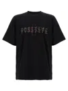 44 Label Group Cotton T-shirt With Print In Black