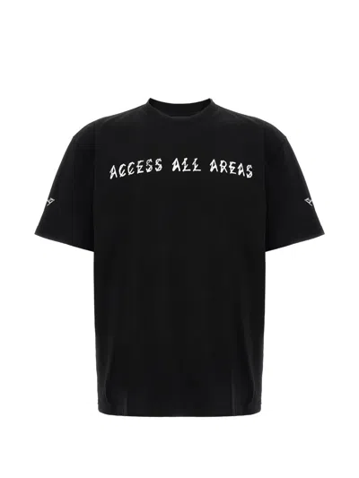 44 Label Group Print Short-sleeve T-shirt In Black