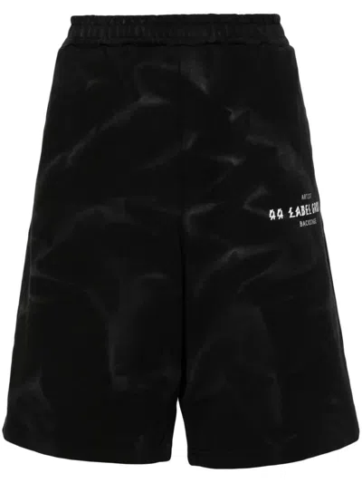 44 Label Group Printed Bermuda Shorts In Black  
