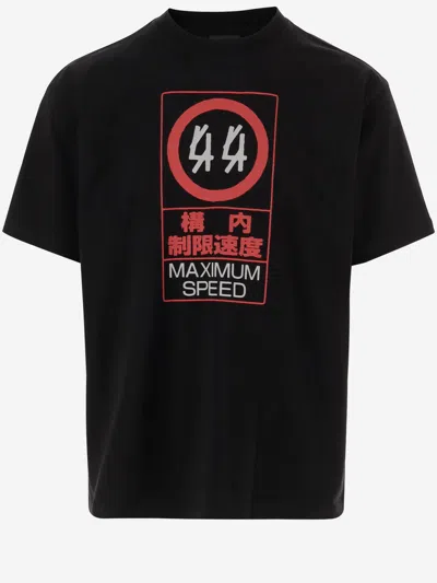 44 Label Group Printed Cotton T Shirt In Black