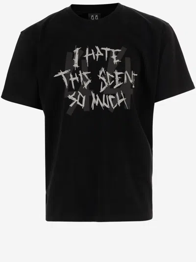 44 Label Group Printed Cotton T Shirt In Black
