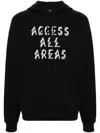 44 Label Group Men Cotton Sweatshirt With Frontal And Back Logo Print In Black