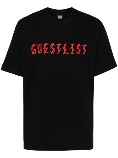 44 Label Group Printed T-shirt In Black