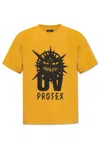 44 Label Group Printed T-shirt In Yellow/black
