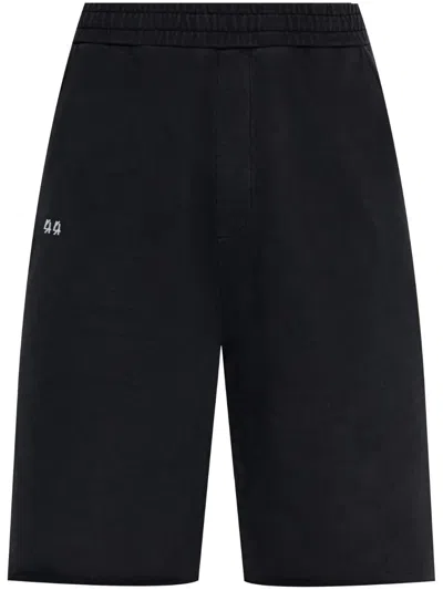 44 Label Group Printed Track Shorts In Black