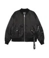 44 Label Group Profiler Bomber Jacket In Black