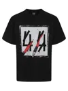 44 Label Group Pure Anti-hero Cotton T-shirt With Bold Graphic Design In Black
