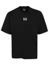 44 Label Group Black Crinkle T-shirt In Black