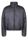 44 Label Group Rear Logo Black Bomber Jacket In Black