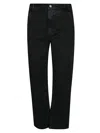 44 Label Group Relaxed Fit Straight Leg Canvas Pants In Black