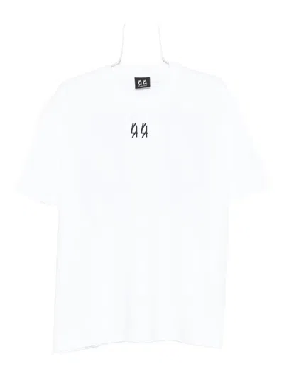 44 Label Group Short-sleeve Crew-neck T-shirt In White