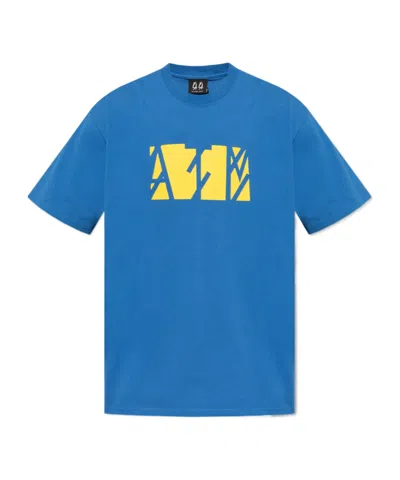 44 Label Group Short-sleeved T-shirt In Blue
