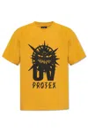 44 Label Group Printed T-shirt In Yellow