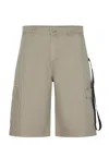 44 Label Group Cotton Bermuda Shorts With Cargo Pockets
