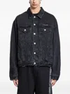 44 Label Group Simulation Buttoned Denim Jacket In Blue