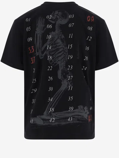 44 Label Group Skeleton Graphic Print T-shirt In Black