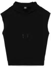 44 Label Group Sleeveless Hoodie In Black