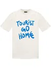 44 Label Group Slogan-print T-shirt In 白色