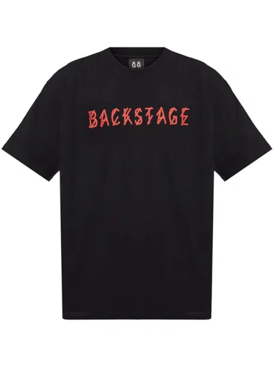 44 Label Group Slogan-print T-shirt In Black