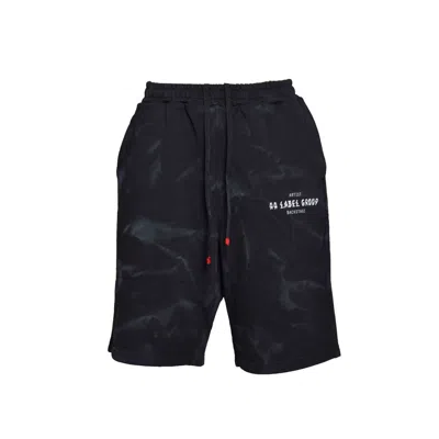 44 Label Group Smoke Bermuda Shorts In Black Cotton