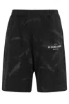 44 Label Group Logo-print Faded-effect Shorts In Black